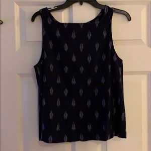 2 Piece Eileen Fisher Navy Blue & White Outfit.